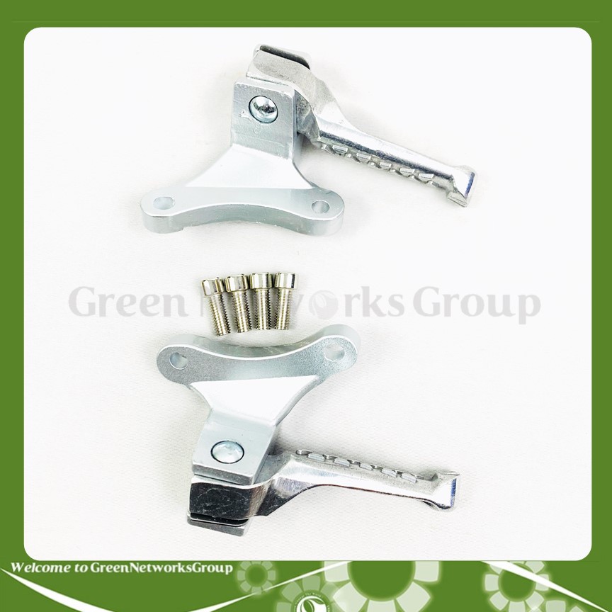 Gác chân sau exciter 150 CNC màu bạc Greennetworks