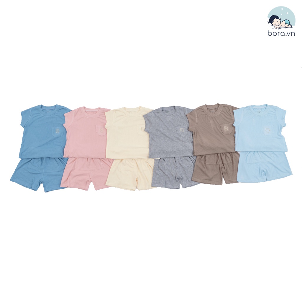 Bộ quần áo cộc tay sợi tre cho bé 6 - 36 tháng Anminaza Việt Nam
