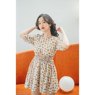 [thelegswork] Dorothy Mini Dress | Đầm mini nhún chun eo