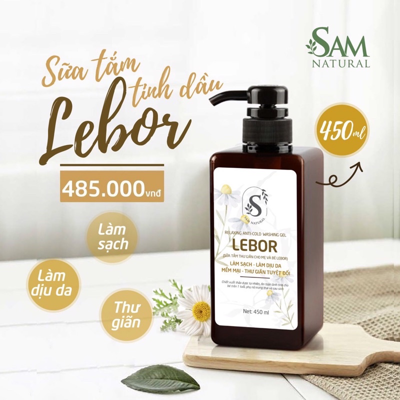 Sữa tắm thư giãn, relax, giải cảm LABOR Sam Natural 450ml