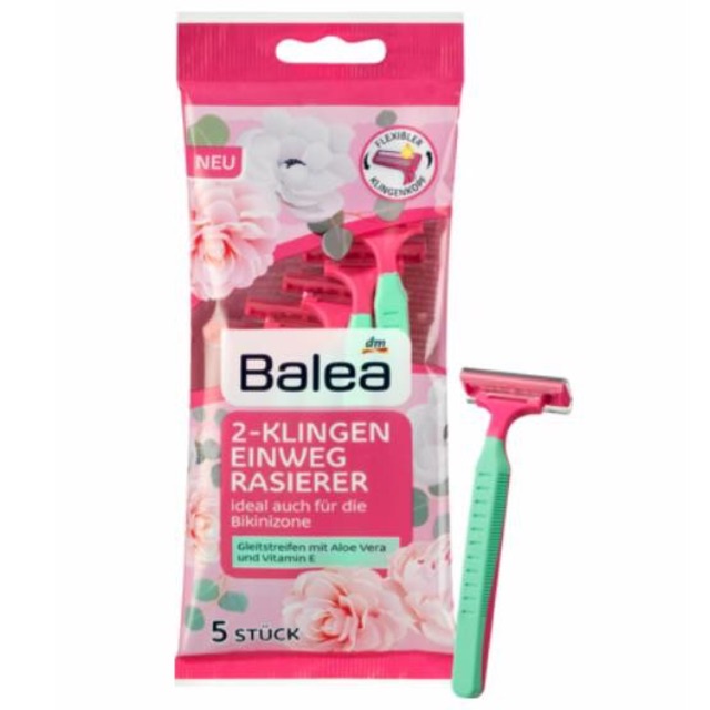 Dao cạo Balea ⚡ CHUẨN CHÍNH HÃNG ⚡ Dao cạo nội địa Đức 2 và 3 lưỡi kép dùng cạo lông body & Bikini đầu xoay linh hoạt