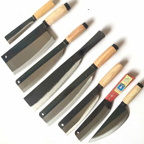 Bộ dao 8 món cao cấp nhà bếp C45 , độ bén và độ bền cao ,  Hàng  dao tông cán sắt,
