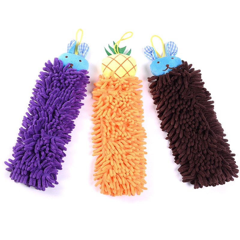 Khăn lau tay hoạt hình thấm hút nước tốt tiện dụng cho nhà bếp / phòng tắm