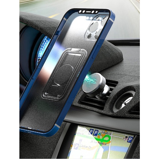Khung đỡ Điện thoại ipad THẺ XOAY 360 độ siêu mỏng hợp kim thiết kế ba trong một có thể gấp gọn tiện dụng cho xe hơi C20