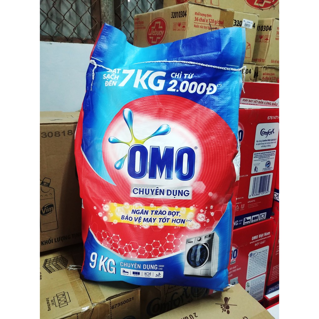 [Hoả Tốc] OMO BỘT GIẶT 9KG CHUYÊN DỤNG cho máy cửa trên, cửa trước, giặt tay 9 kí