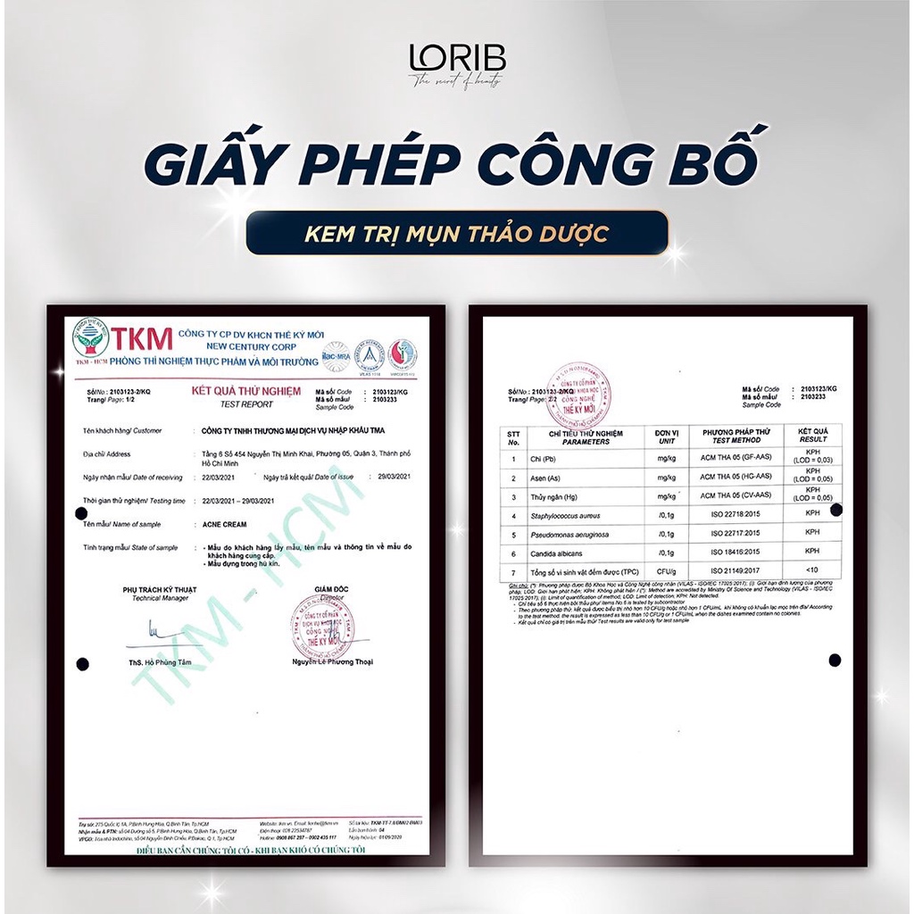 Kem Tiêu Diệt Mụn Mờ Thâm Làm Sáng Da PP Acne Lori B 10ml