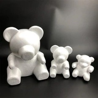 PHÔI GẤU XỐP CẮM HOA - 12cm