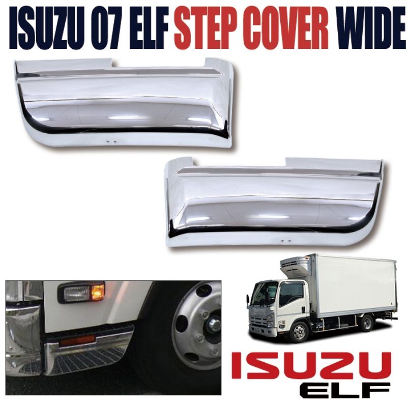Bộ ốp bậc bước chân xe tải ISUZU, bộ ốp trang trí bậc lên xuống.