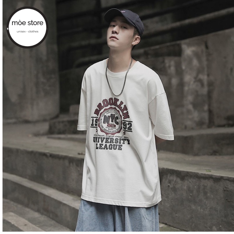 Áo thun tay lỡ Unisex form rộng 1992 - mòe store, over size tee