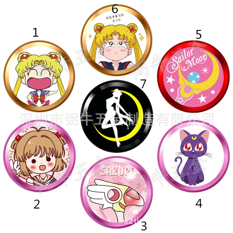 Miếng dán nút bấm họa tiết hoạt hình 3D độc đáo thích hợp cho điện thoại iPhone