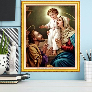 Tranh thêu chữ thập Gia Đình Thánh Gia LV3183 (43x54) chưa thêu