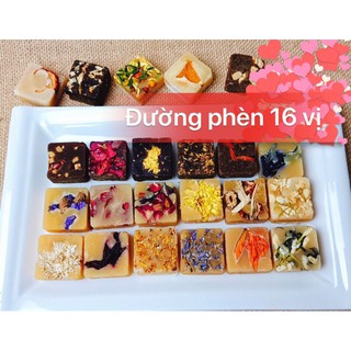 Trà hoa đường phèn mật ong Mộc Shop gồm 16 vị các loại hoa giúp thanh nhiệt, mát gan, giải độc