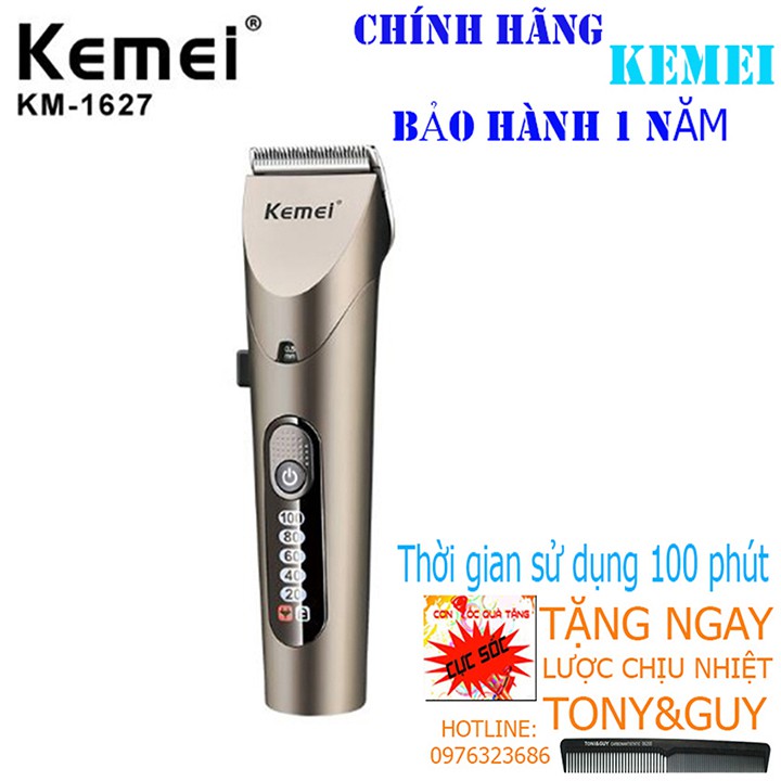 Tông Đơ Cắt Tóc Cho Bé Kemei 1627 - Dụng Cụ Cắt Tóc Cho Bé Và Gia Đình Rất An Toàn Tiện Lợi