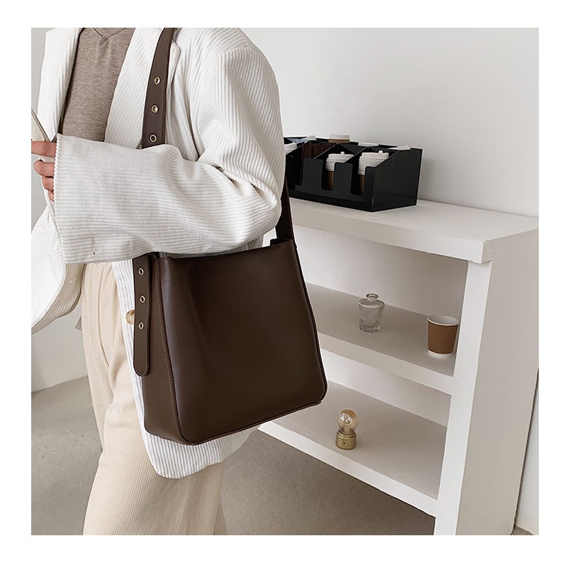 Túi xách da nữ đeo chéo cao cấp vừa A4 style Hàn Quốc phù hợp đi làm, đi học, dễ phối đồ