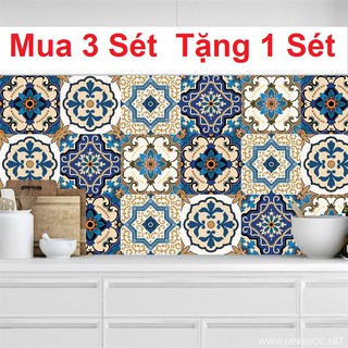 Set 32 ô Decal Gạch Bông Dán Tường  - Mua 3 set tặng 1 set