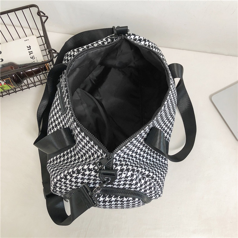 Túi xách cỡ lớn kẻ sọc caro thời trang trẻ trung