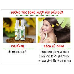 Dầu dừa VIETCOCO 250ml hữu cơ nguyên chất ép lạnh an toàn tiện lợi