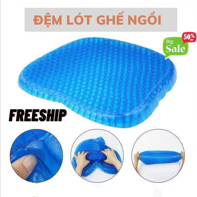 Đệm Lót Ghế, Đệm Gel Tổ Ong Thoáng Khí Lót Ghế Ngồi, Sang Trọng Tiện Lợi Phù Hợp Với Mọi Người