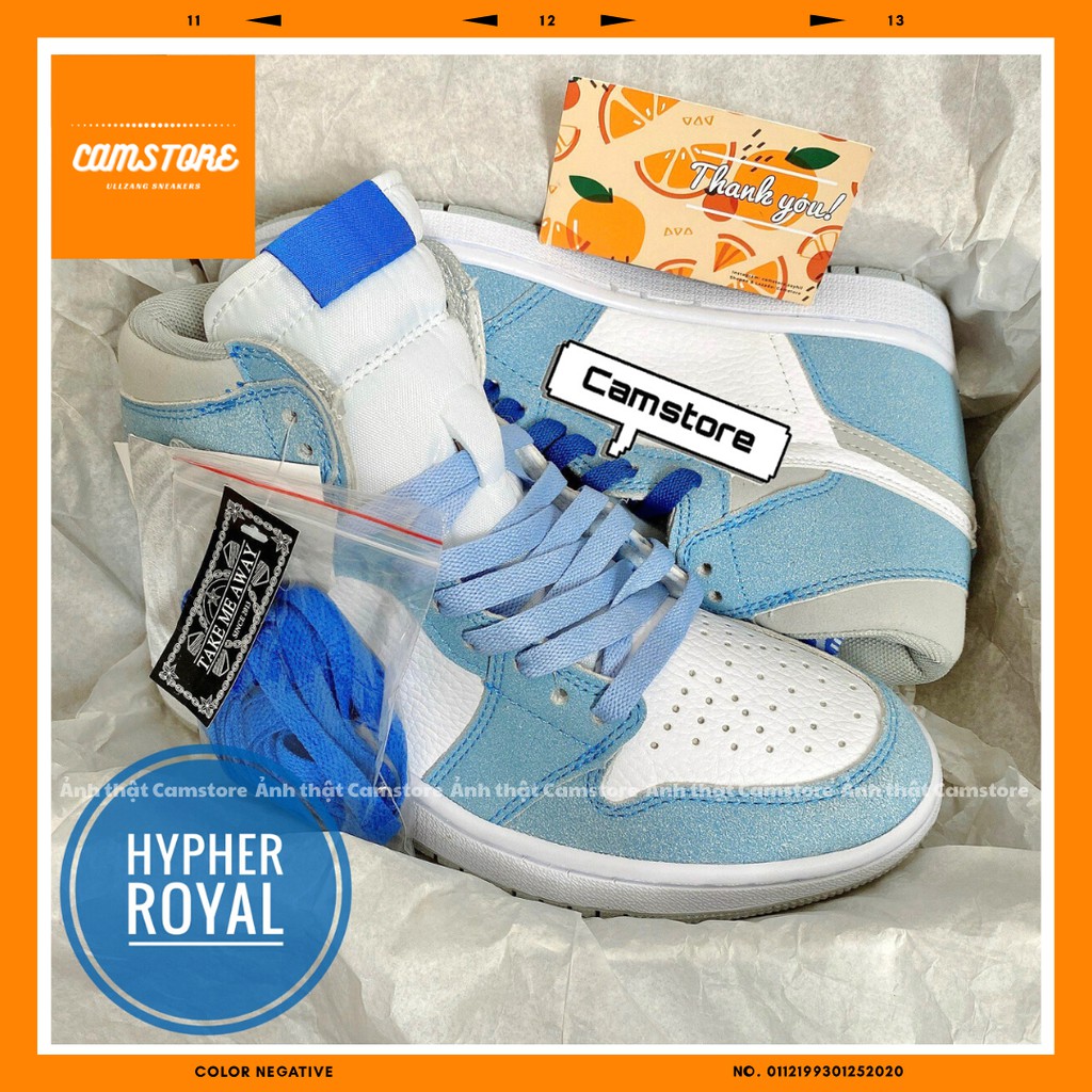 GIÀY SNEAKER NAM NỮ CỔ CAO DA LỘN BLUE CAMSTORE HOTTREND