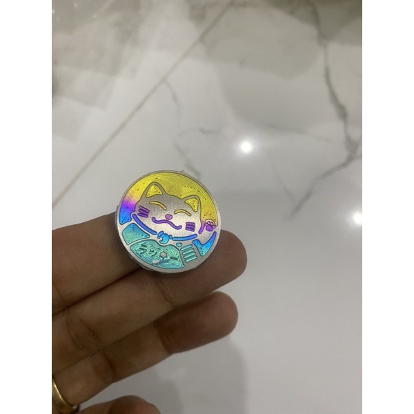 Logo Mèo Titan sẵn keo dán 3M dán xe và nhiều đồ