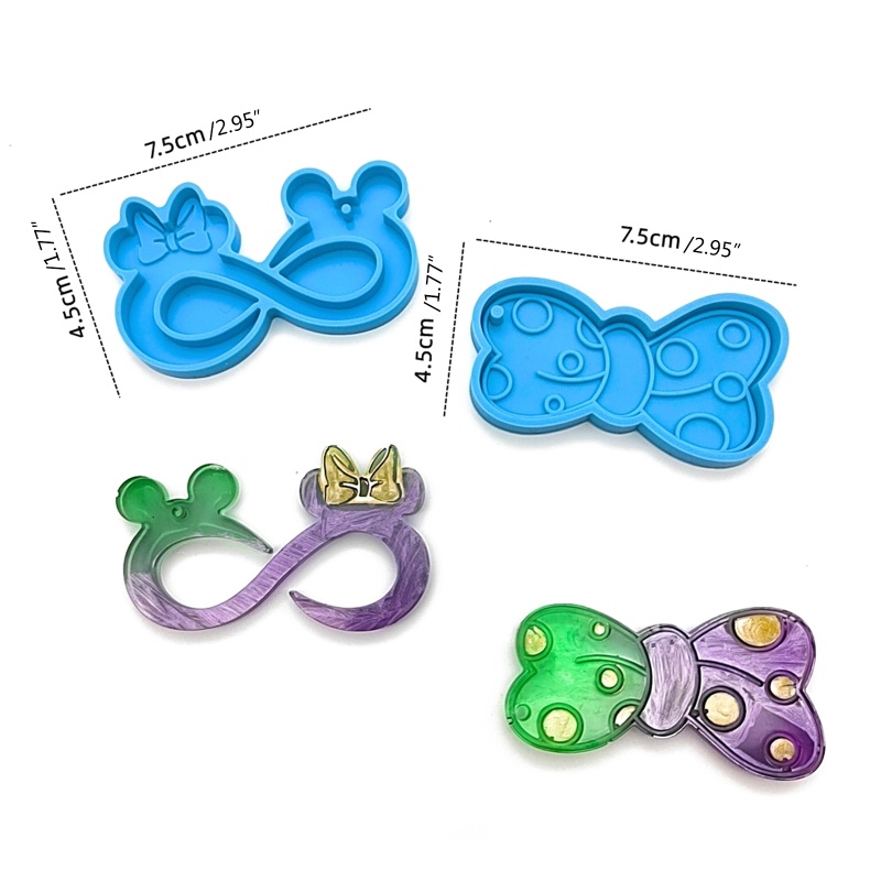 Khuôn Silicone Làm Trang Sức Có Lỗ Treo DIY