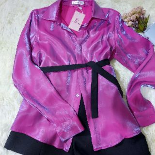 Áo sơ mi lụa ánh kim ( lụa 2 da)
