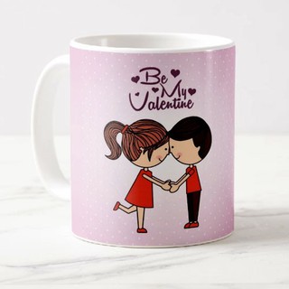 Cốc sứ cao cấp có quai cầm làm quà tặng valentine ý nghĩa dành cho cặp đôi