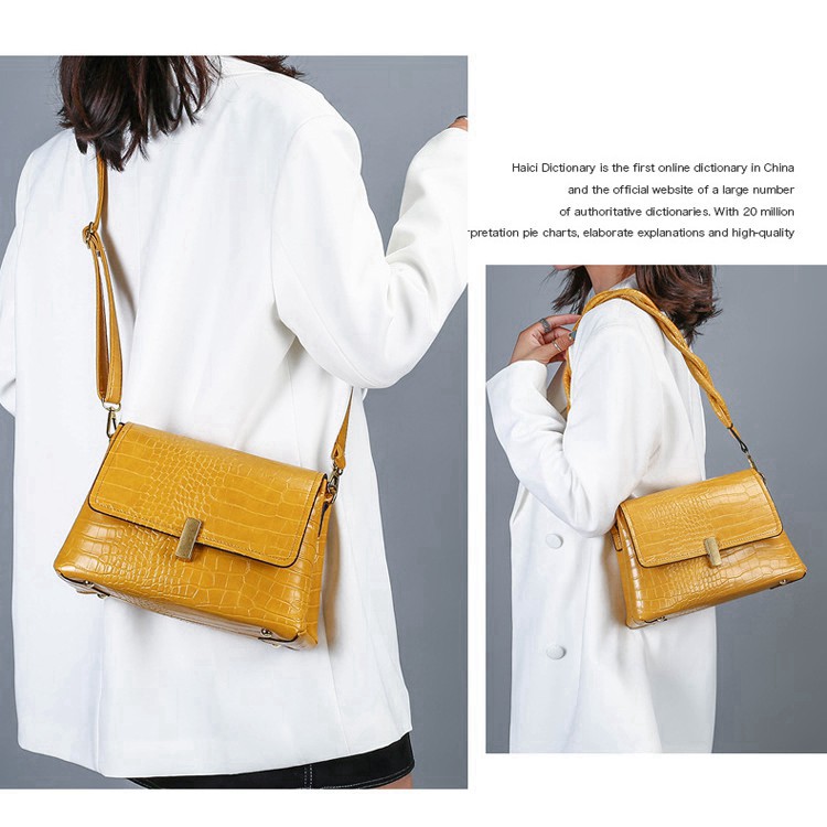 Túi xách nữ đeo chéo vân da cá sấu cao cấp TX15 túi xách đeo vai - Chip Xinh