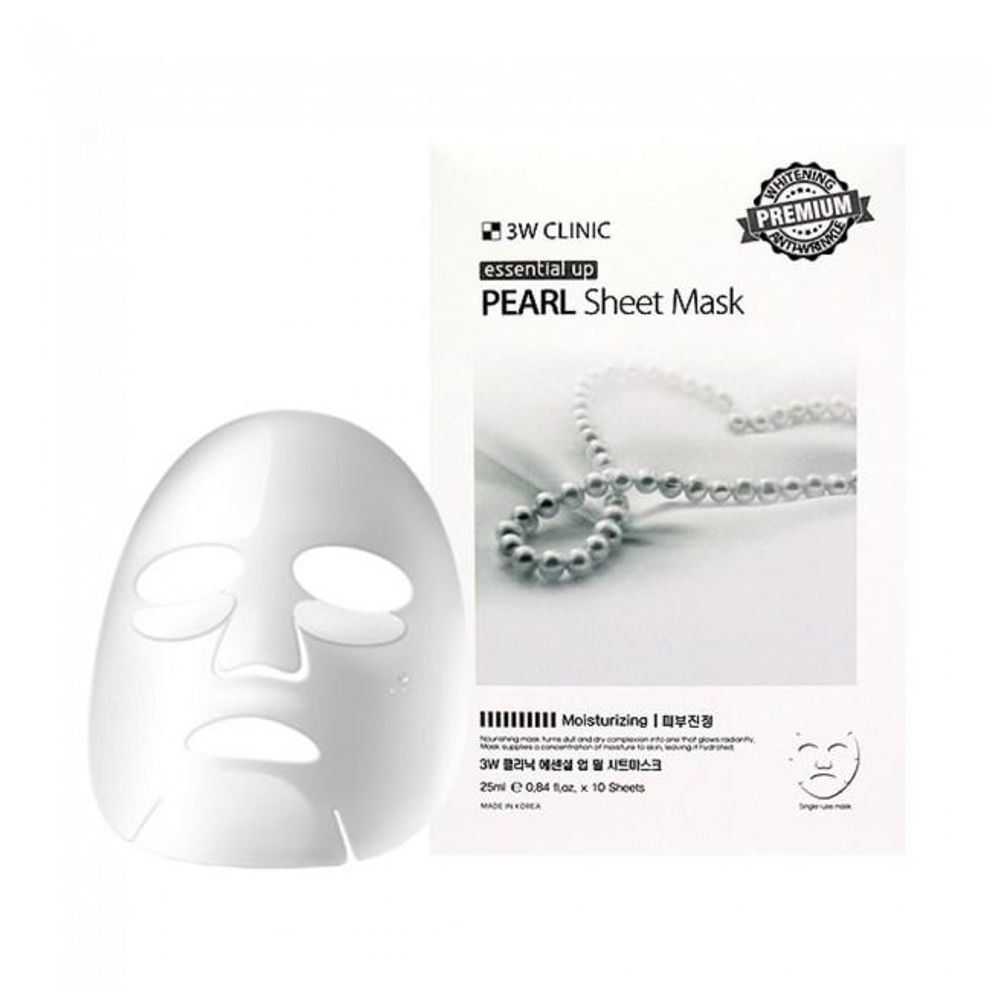 Mặt Nạ Giấy 3W Pearl Sheet Mask (miếng)