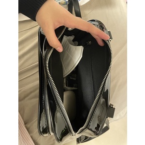 Jennie blackpink Ba Lô Da Hai Lớp Màu Đen Trơn Hình Vuông Nhỏ Có Thể Điều Chỉnh Họa Tiết Hoa Hồng