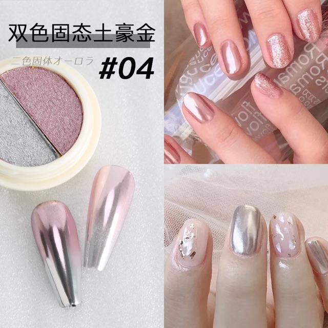 Bột tráng gương omber trang trí nail mới