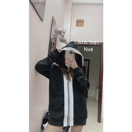 Áo Khoác Viền Trắng Siêu Hot Kèm Ảnh Thật