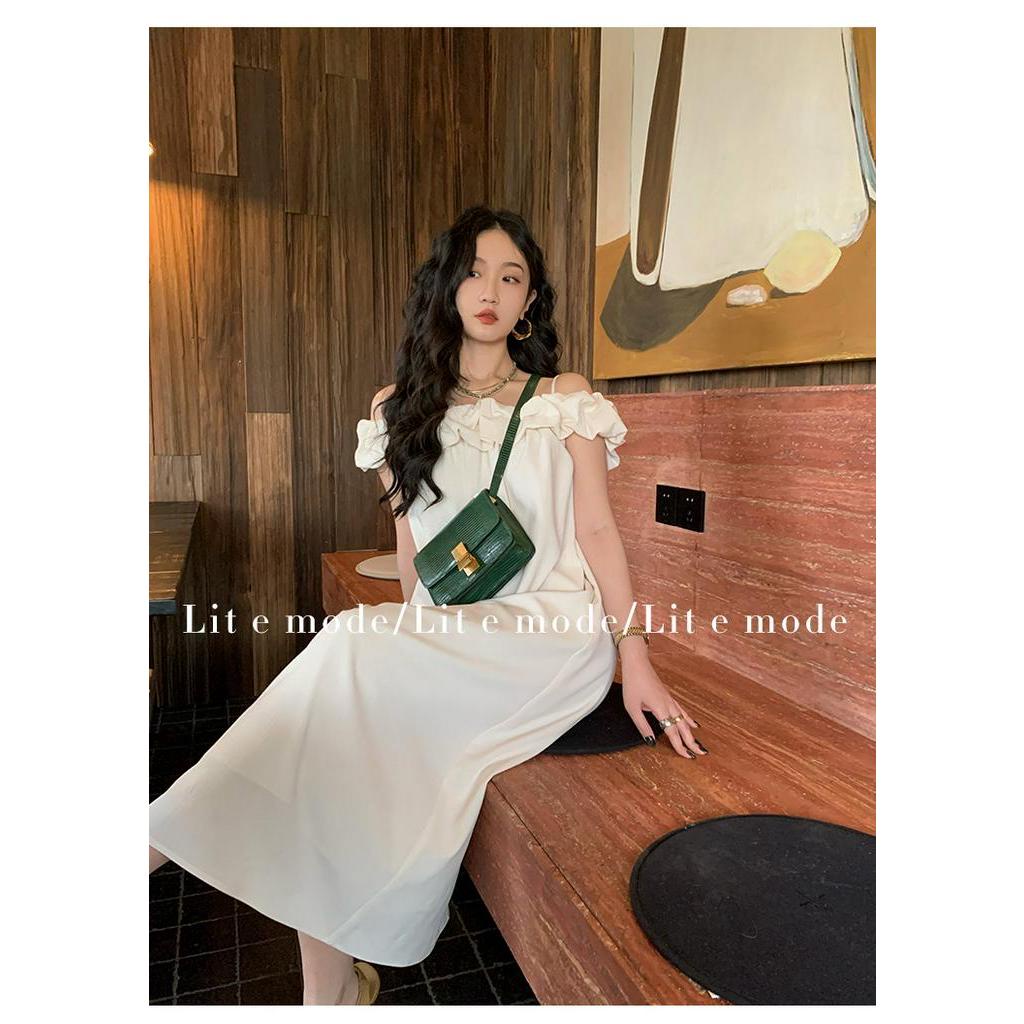 Đầm Hai Dây Hở Vai Dáng Dài Thời Trang 63989 Dành Cho Bạn Nữ