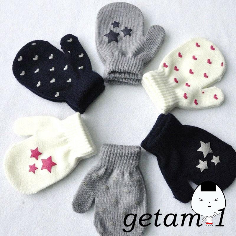 Găng tay len giữ ấm mùa đông kiểu dáng xinh xắn dành cho các bé