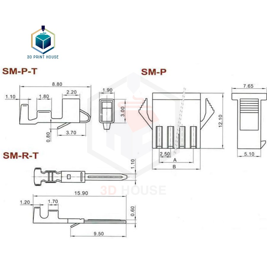 Jack Kết Nối Đực Cái SM2.54 2P - 10P (1 Cặp)