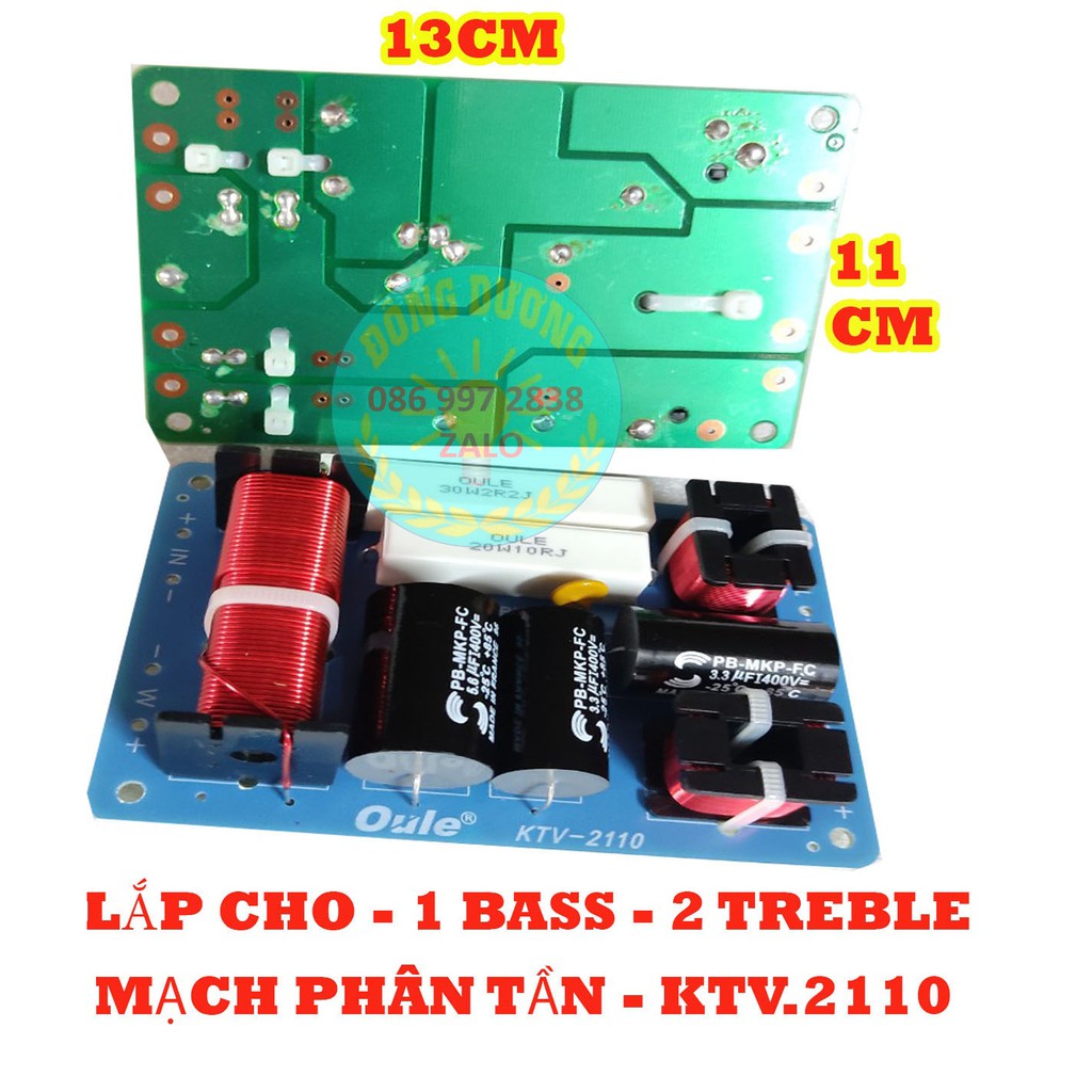 [Mã ELHACE giảm 4% đơn 300K] MẠCH PHÂN TẦN - 1 BASS 2 TREBLE KTV2110 - GIÁ 2 MẠCH - PHÂN TẦN CHO THÙNG LOA