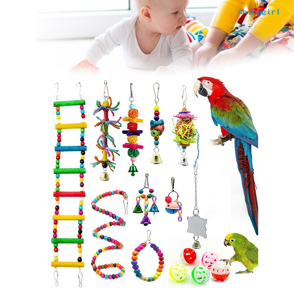 Set 15 Đồ Chơi Vui Nhộn Dành Cho Vẹt