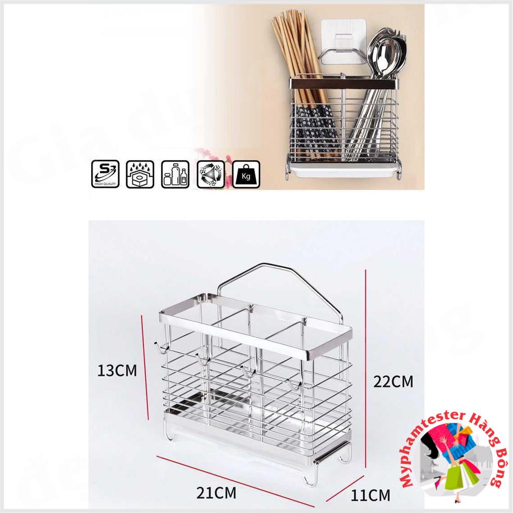 Giá thìa đũa inox dán tường siêu chắc