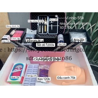 set đồ học nối mi chuyên nghiệp
