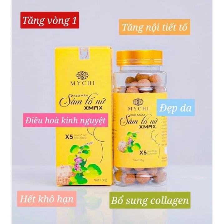 combo sỉ 10 hộp kẹo mầm sâm tố nữ xmax Thảo Mộc 37 - Thương hiệu Mychi