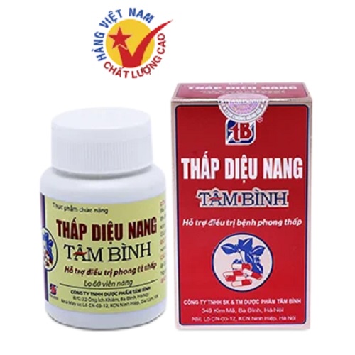[Hộp 60 Viên] THẤP DIỆU NANG TÂM BÌNH - Hỗ trợ đieu tri phong tê thấp, thấp khớp, đau thần kinh tọa