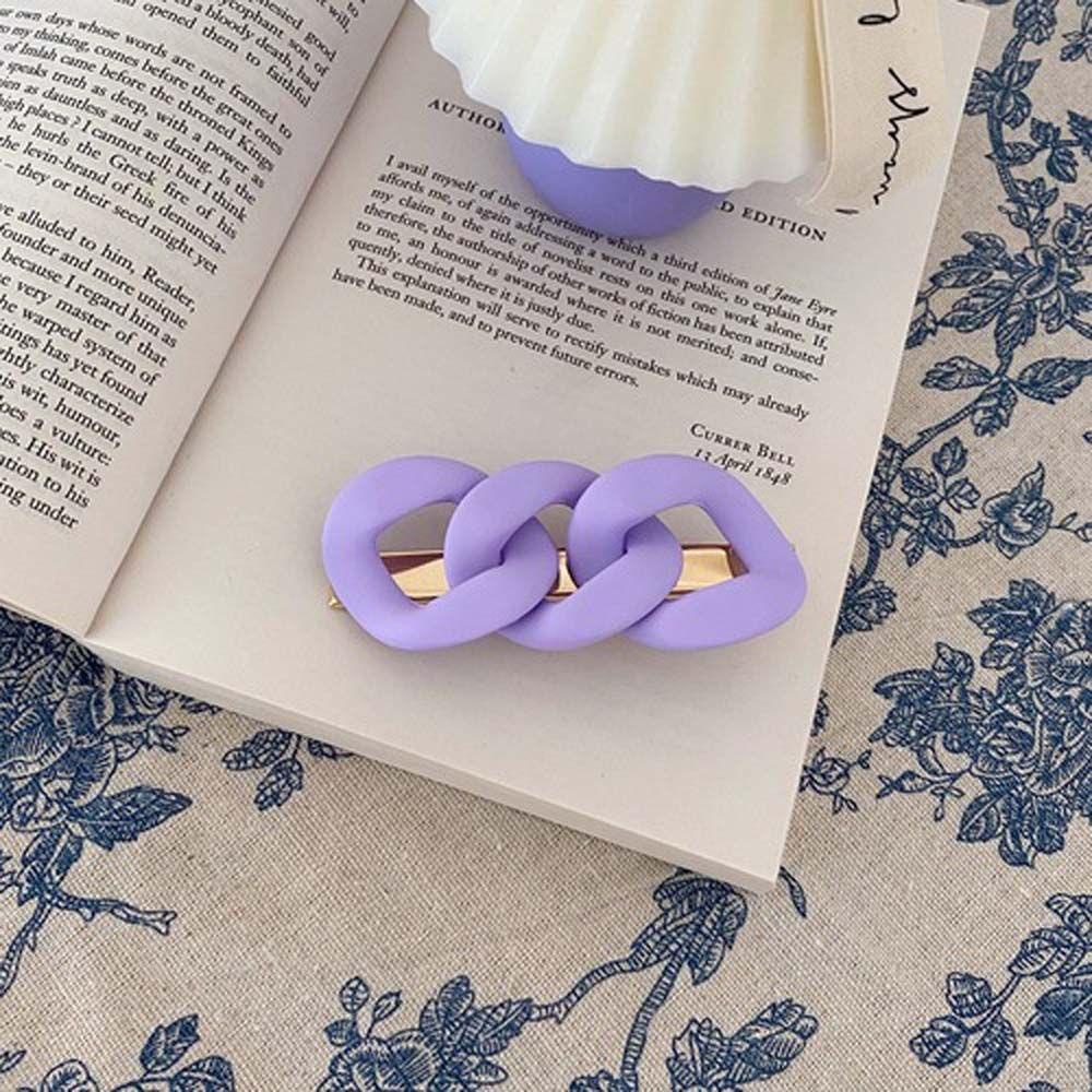 NICKOLAS Kẹp Tóc Dạng Chuỗi Xích Xoắn Thời Trang Ngọt Ngào Cho Nữ