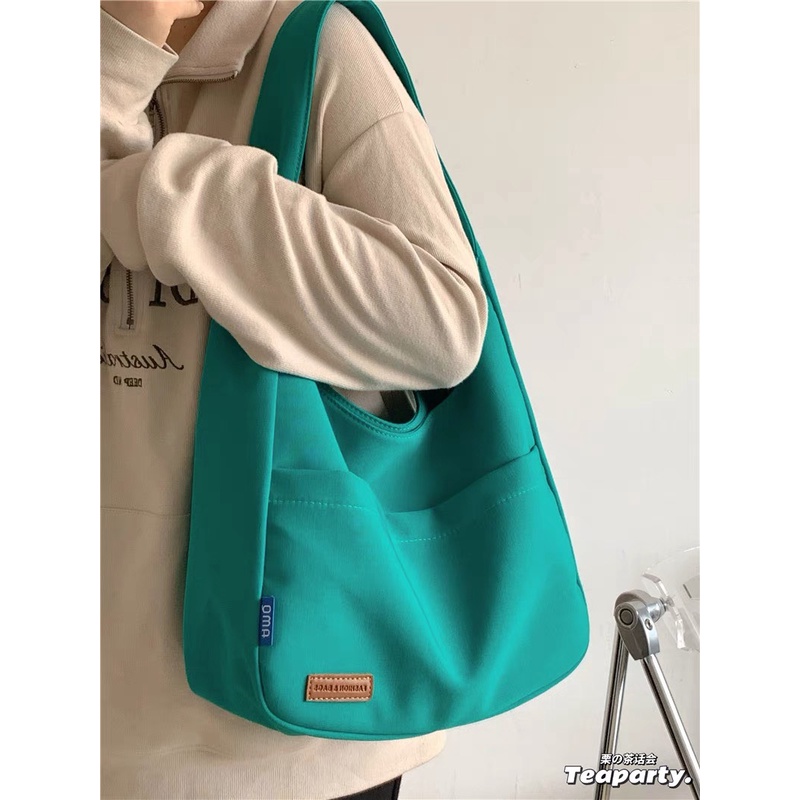 Túi Hàn Quốc đơn giản, túi đi học cho sinh viên, học sinh, túi đeo vai, túi tote dung tích lớn