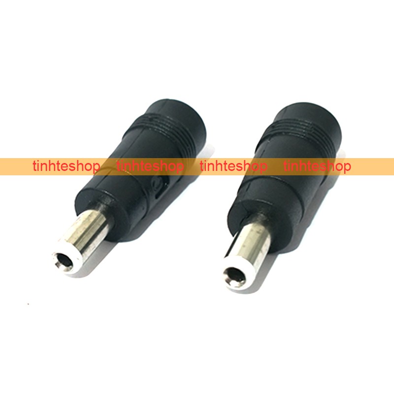 Đầu đổi nguồn 5.5x2.1mm sang 5.5x2.5mm - Rắc chuyển nguồn chân tròn 5,5x2,1mm ra 5,5x2,5mm