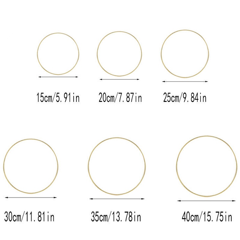 Vòng sắt treo tường trang trí giáng sinh (15-40cm)