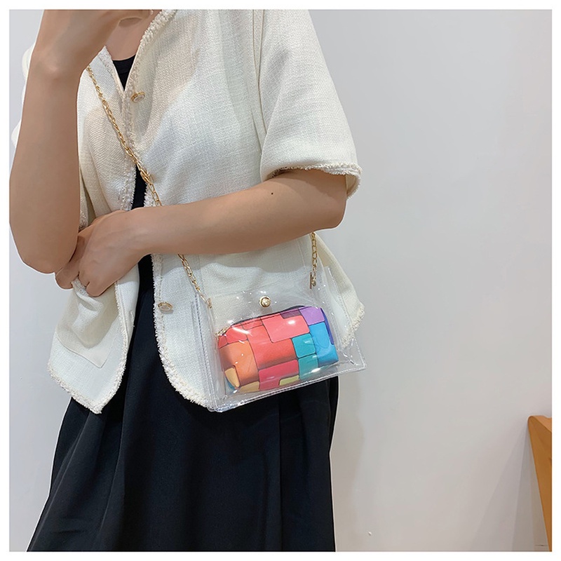 Túi Đeo Chéo Trong Suốt Chất Liệu pvc Chống Thấm Nước NB00203