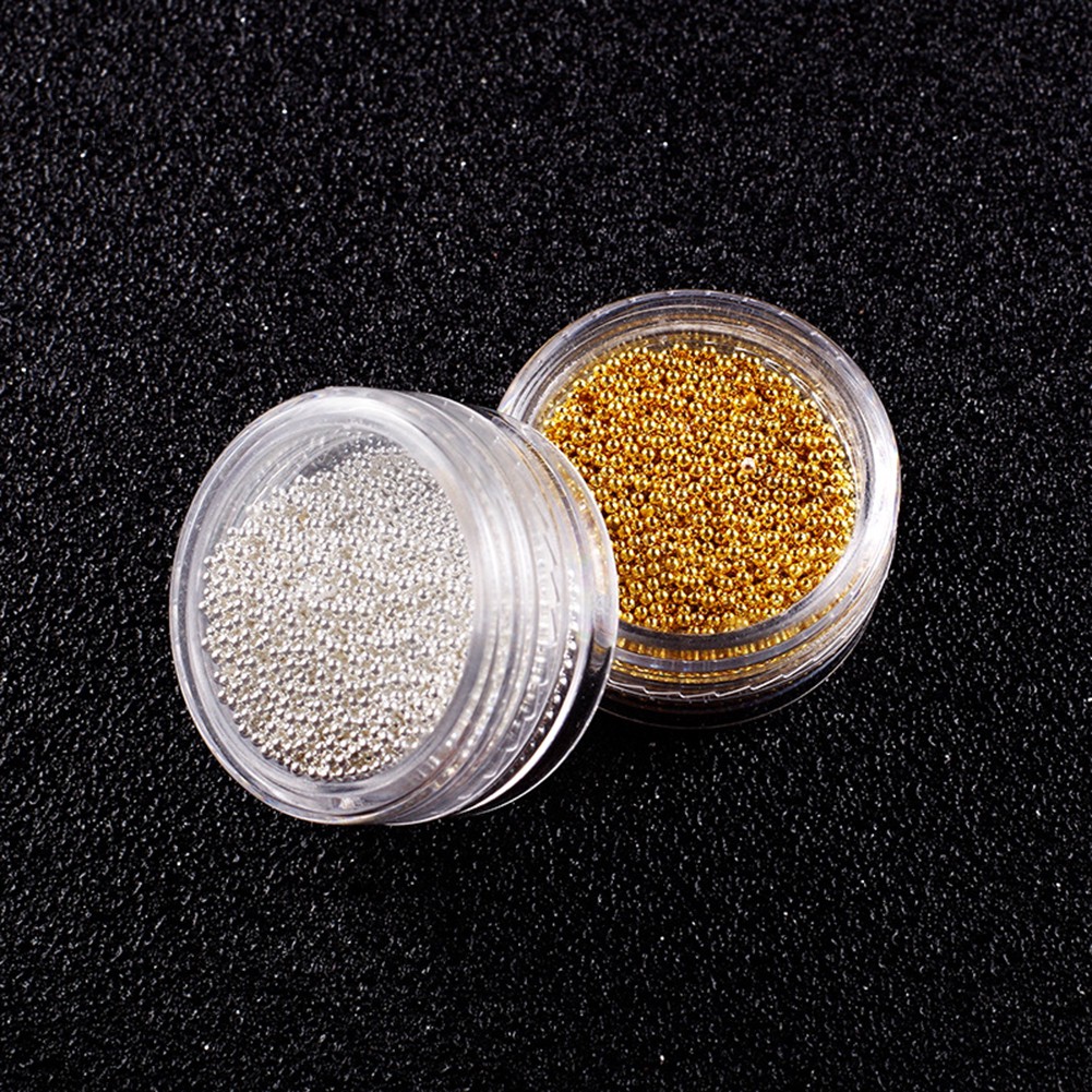 [Hàng mới về] Hộp hạt 3D bằng hợp kim dùng trang trí móng tay tiện dụng