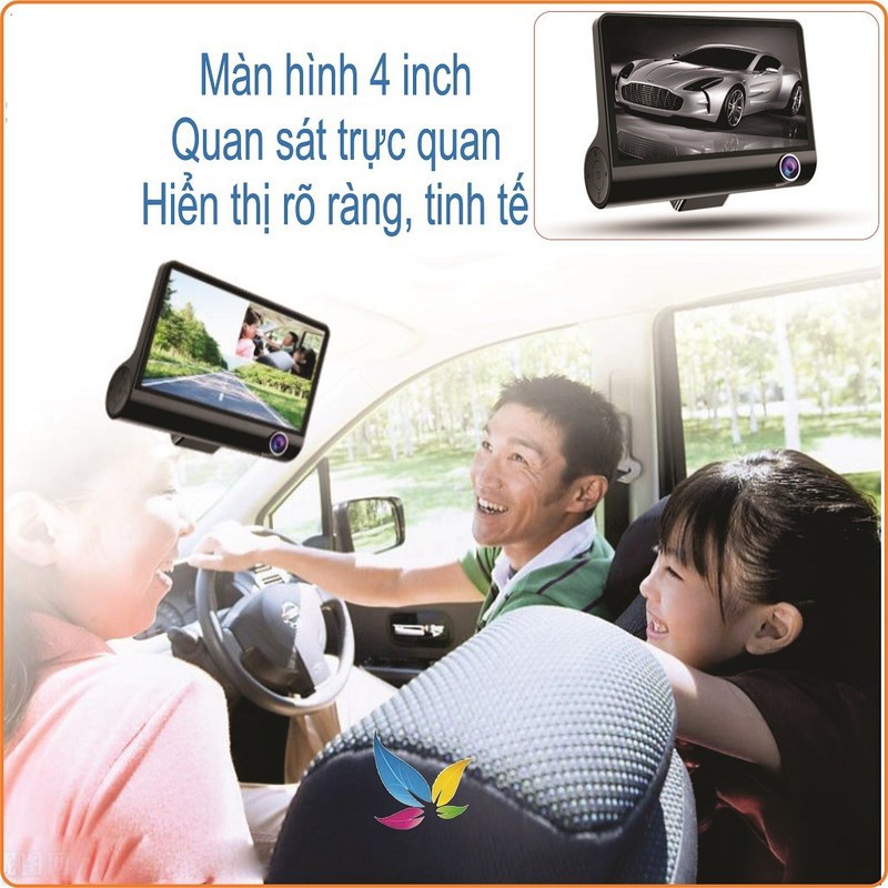 [ COMBO 5 ] Camera hành trình ô tô 3 mắt camera riêng, màn hình 4 inh full HD 1080 | BigBuy360 - bigbuy360.vn