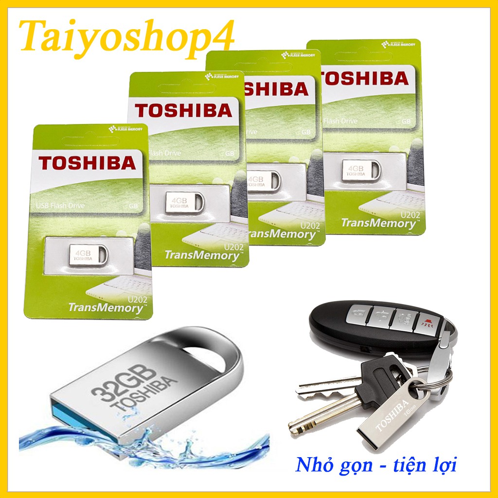 USB 4GB/8GB/16GB/32GB SIÊU NHỎ TOSHIBA -USB Ô TÔ(CHỐNG NƯỚC)(bh 12 Tháng)