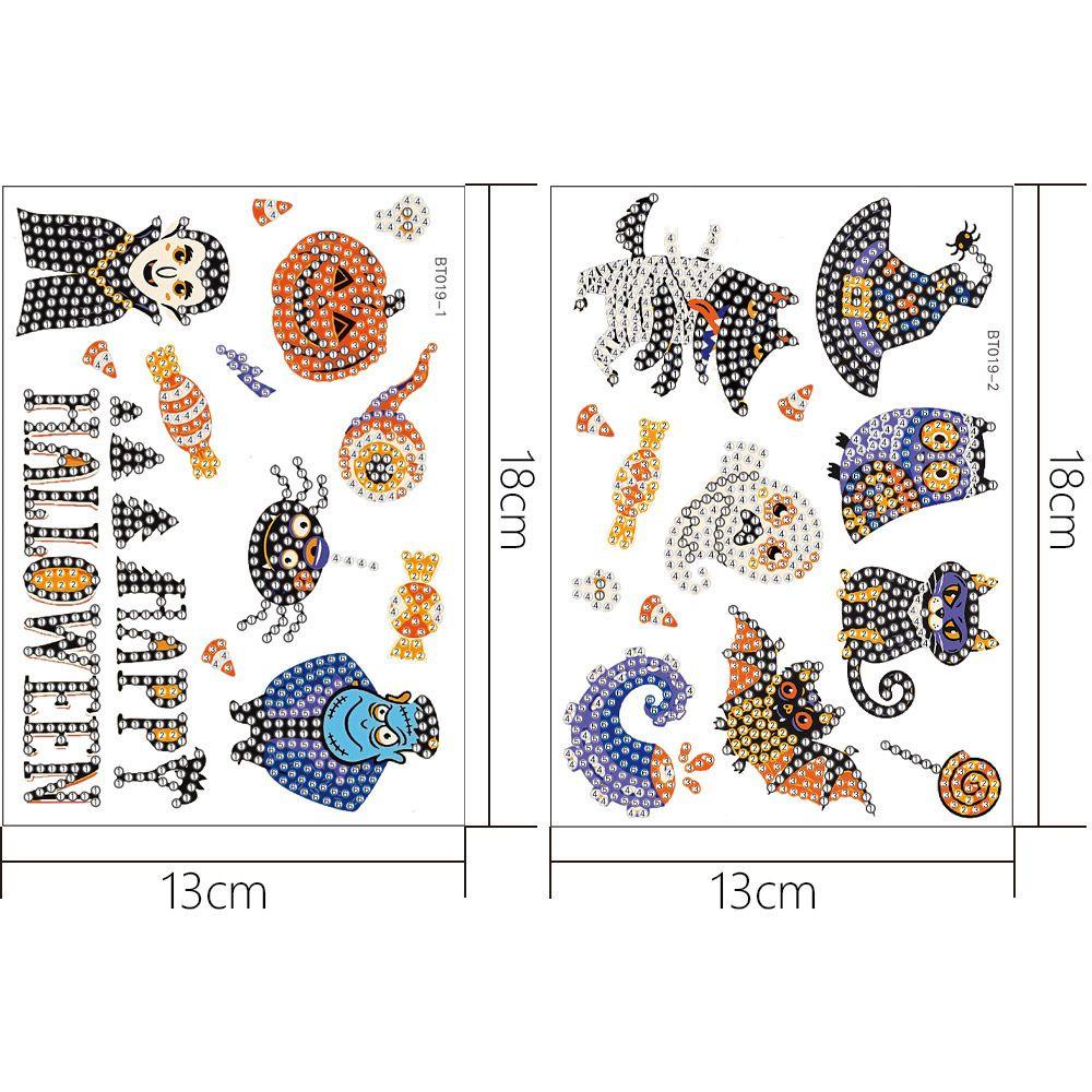 Set 2 Sticker Dán Tường Trang Trí Phong Cách Halloween Cho Trẻ Em